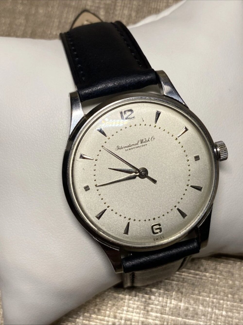 1943 IWC Schaffhausen Cal 83 Oversize 37mm Staybrite Steel WWII Era Watch - Picture 2 of 16